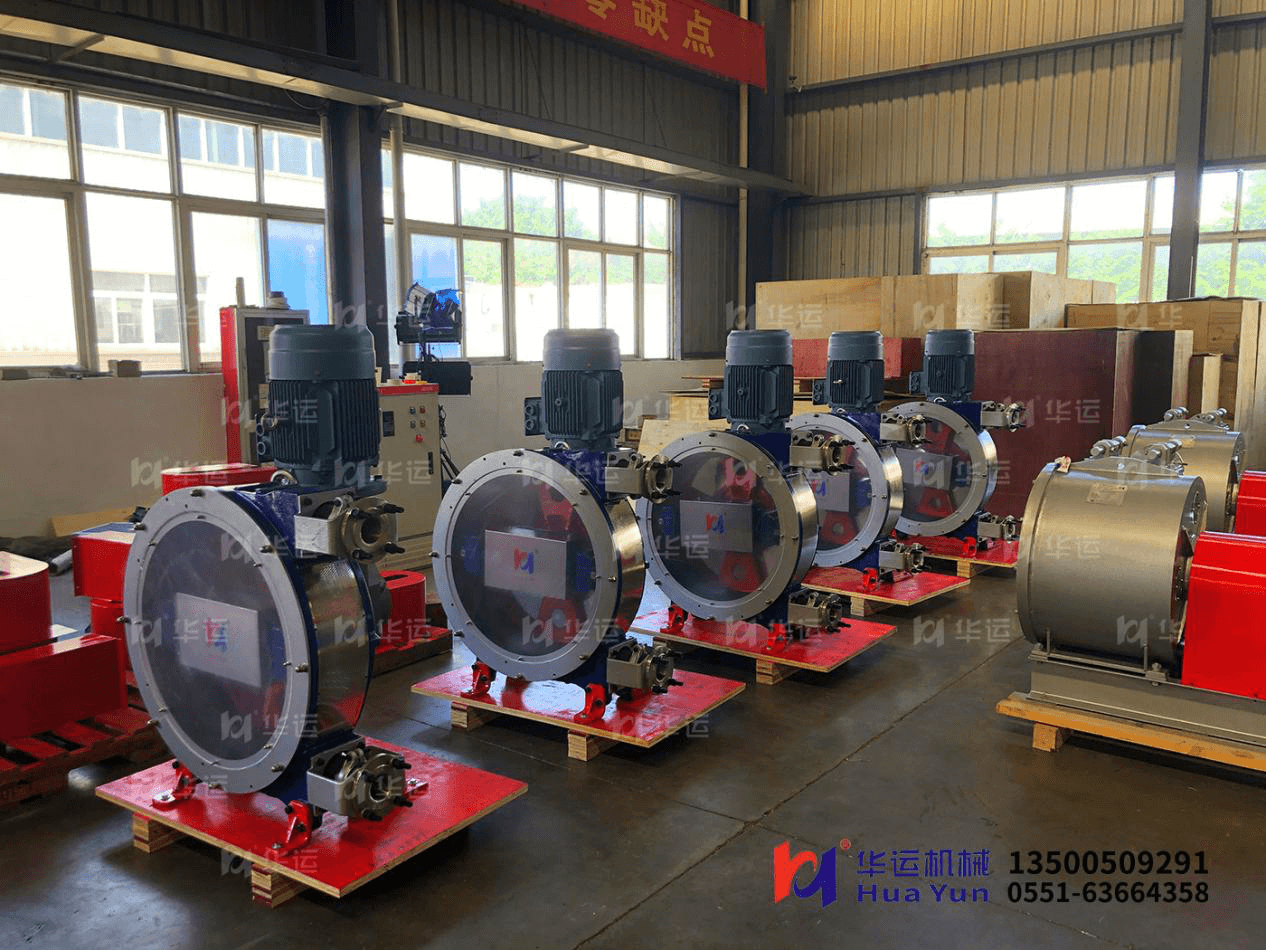 華運又一批出口韓國新型專利軟管泵整裝待發(fā)